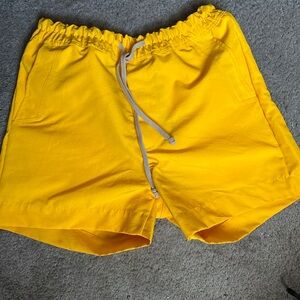 MNML Bright Yellow Athletic Shorts